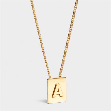 celine men necklace|celine necklace alphabet.